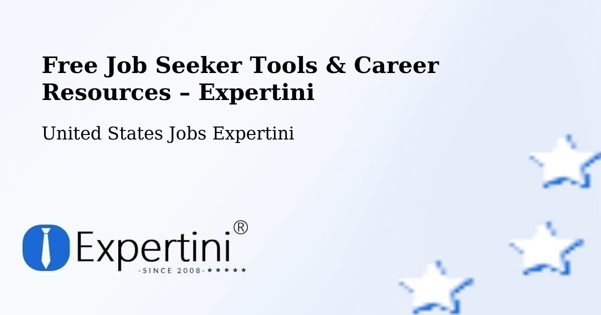Free Job Seeker Tools & Career Resources – Somerset - Somerset, United States Jobs Expertini
